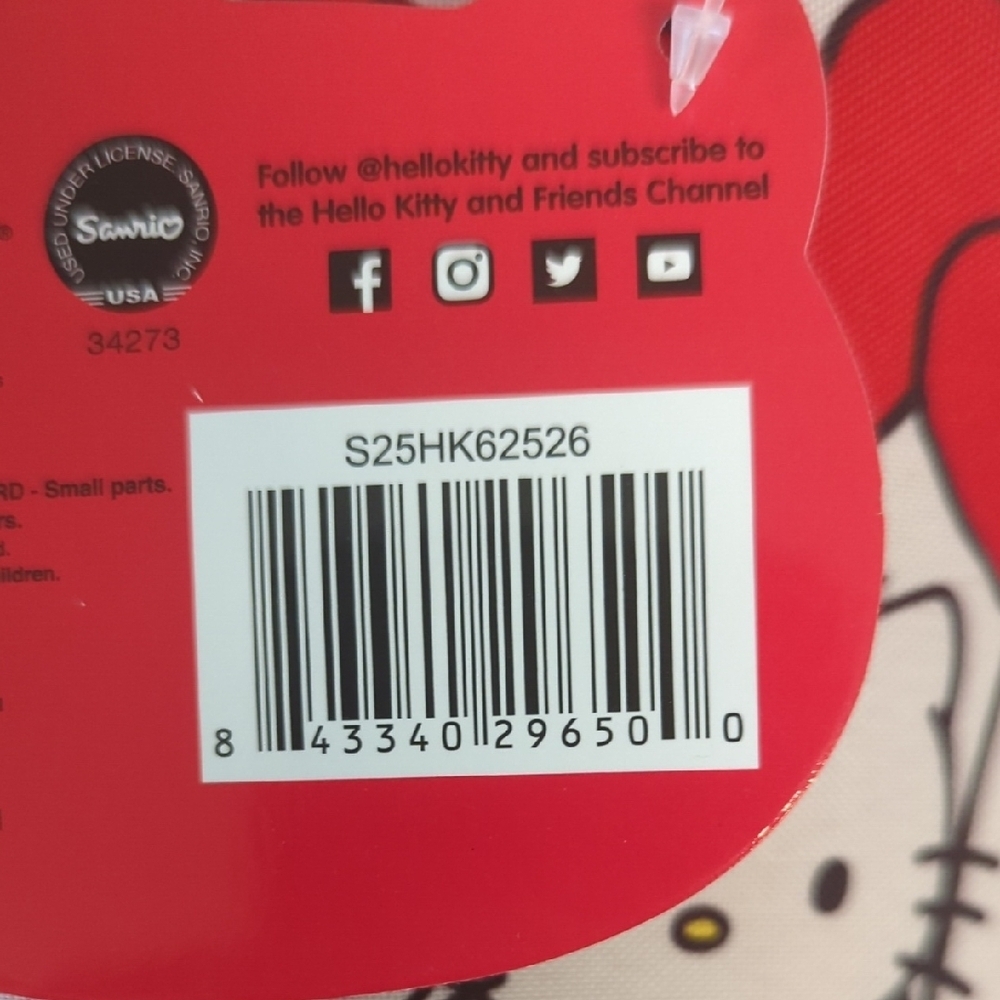 Hello Kitty Red Backpack for Kids - Picture 4 of 4